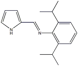 N-(2,6-diisopropylphenyl)-N-(1H-pyrrol-2-ylmethylene)amine Struktur