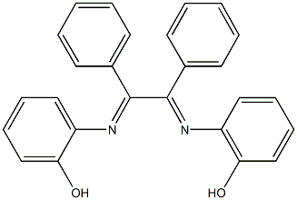 2-({2-[(2-hydroxyphenyl)imino]-1,2-diphenylethylidene}amino)phenol Struktur