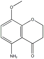 5-amino-8-methoxy-2,3-dihydro-4H-chromen-4-one Struktur