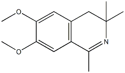 6,7-dimethoxy-1,3,3-trimethyl-3,4-dihydroisoquinoline Struktur