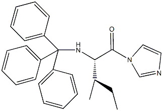 N-[1-(1H-imidazol-1-ylcarbonyl)-2-methylbutyl]-N-tritylamine Struktur