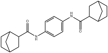 N-{4-[(bicyclo[2.2.1]hept-2-ylcarbonyl)amino]phenyl}bicyclo[2.2.1]heptane-2-carboxamide Struktur