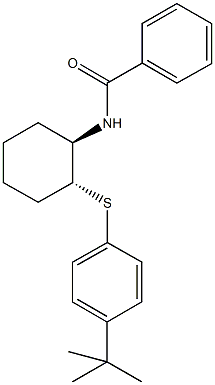 N-{2-[(4-tert-butylphenyl)sulfanyl]cyclohexyl}benzamide Struktur