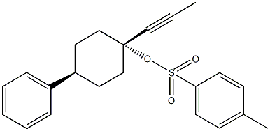 4-phenyl-1-(1-propynyl)cyclohexyl4-methylbenzenesulfonate Struktur