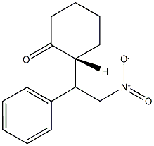 2-{2-nitro-1-phenylethyl}cyclohexanone Struktur