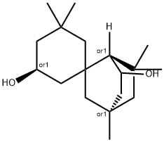 3',3',4,6,6-pentamethyl-spiro(bicyclo[2.2.2]octane-7,5'-cyclohexane)-1',2-diol Struktur