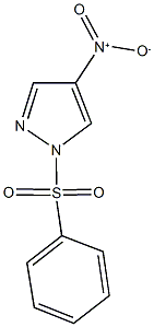 4-nitro-1-(phenylsulfonyl)-1H-pyrazole Struktur