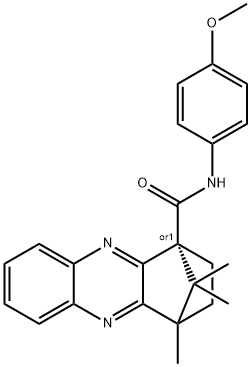 N-(4-methoxyphenyl)-12,15,15-trimethyl-3,10-diazatetracyclo[10.2.1.0~2,11~.0~4,9~]pentadeca-2(11),3,5,7,9-pentaene-1-carboxamide Struktur