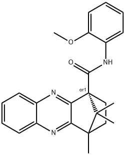 N-(2-methoxyphenyl)-4,11,11-trimethyl-1,2,3,4-tetrahydro-1,4-methanophenazine-1-carboxamide Struktur