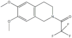 6,7-dimethoxy-2-(trifluoroacetyl)-1,2,3,4-tetrahydroisoquinoline Struktur