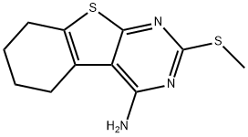 2-(methylsulfanyl)-5,6,7,8-tetrahydro[1]benzothieno[2,3-d]pyrimidin-4-ylamine Struktur