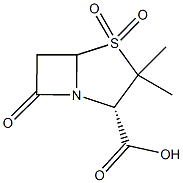 3,3-dimethyl-7-oxo-4-thia-1-azabicyclo[3.2.0]heptane-2-carboxylic acid 4,4-dioxide Struktur