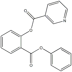 2-(phenoxycarbonyl)phenyl nicotinate Struktur