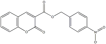 4-nitrobenzyl 2-oxo-2H-chromene-3-carboxylate Struktur