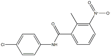 N-(4-chlorophenyl)-3-nitro-2-methylbenzamide Struktur