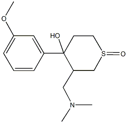 3-[(dimethylamino)methyl]-4-(3-methoxyphenyl)tetrahydro-2H-thiopyran-4-ol 1-oxide Struktur