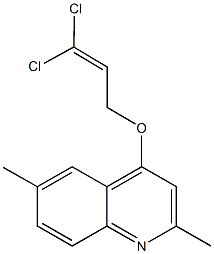 4-[(3,3-dichloro-2-propenyl)oxy]-2,6-dimethylquinoline Struktur