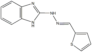 2-thiophenecarbaldehyde 1H-benzimidazol-2-ylhydrazone Struktur