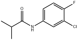 N-(3-chloro-4-fluorophenyl)-2-methylpropanamide Struktur