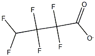 2,2,3,3,4,4-hexafluorobutanoate Struktur