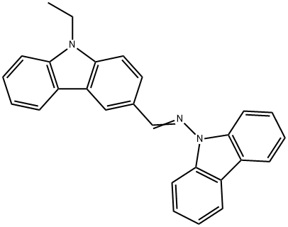 N-(9H-carbazol-9-yl)-N-[(9-ethyl-9H-carbazol-3-yl)methylene]amine Struktur