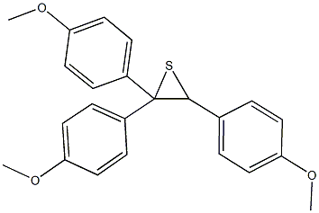 2,2,3-tris(4-methoxyphenyl)thiirane Struktur