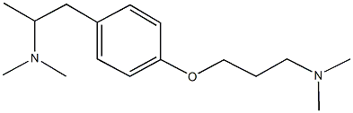 N-(2-{4-[3-(dimethylamino)propoxy]phenyl}-1-methylethyl)-N,N-dimethylamine Struktur