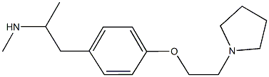 N-methyl-N-(1-methyl-2-{4-[2-(1-pyrrolidinyl)ethoxy]phenyl}ethyl)amine Struktur