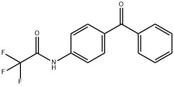 N-(4-benzoylphenyl)-2,2,2-trifluoroacetamide Struktur