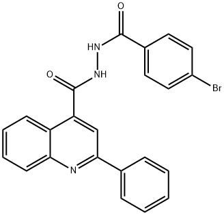 N'-(4-bromobenzoyl)-2-phenyl-4-quinolinecarbohydrazide Struktur