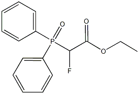 ethyl (diphenylphosphoryl)(fluoro)acetate Struktur