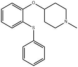 1-methyl-4-piperidinyl 2-(phenylsulfanyl)phenyl ether Struktur