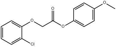 4-methoxyphenyl (2-chlorophenoxy)acetate Struktur