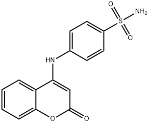 4-[(2-oxo-2H-chromen-4-yl)amino]benzenesulfonamide Struktur