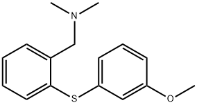 {2-[(3-methoxyphenyl)sulfanyl]phenyl}-N,N-dimethylmethanamine Struktur