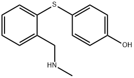 4-({2-[(methylamino)methyl]phenyl}sulfanyl)phenol Struktur