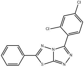 3-(2,4-dichlorophenyl)-6-phenyl[1,2,4]triazolo[3,4-b][1,3,4]thiadiazole Struktur