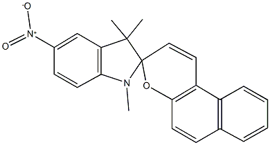 1',3',3'-trimethyl-5'-nitro-spiro(3H-benzo[f]chromene-3,2'-indoline) Struktur