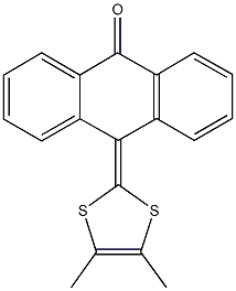 10-(4,5-dimethyl-1,3-dithiol-2-ylidene)-9(10H)-anthracenone Struktur