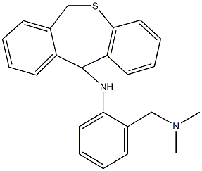 N-{2-[(dimethylamino)methyl]phenyl}-6,11-dihydrodibenzo[b,e]thiepin-11-amine Struktur