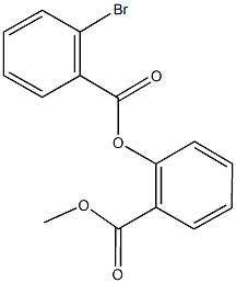 2-(methoxycarbonyl)phenyl 2-bromobenzoate Struktur