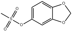 1,3-benzodioxol-5-yl methanesulfonate Struktur