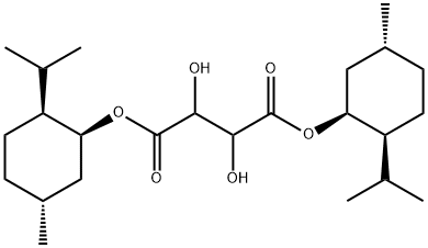 bis(2-isopropyl-5-methylcyclohexyl) 2,3-dihydroxysuccinate Struktur