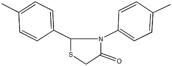 2,3-bis(4-methylphenyl)-1,3-thiazolidin-4-one Struktur