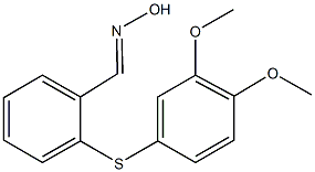 2-[(3,4-dimethoxyphenyl)sulfanyl]benzaldehyde oxime Struktur