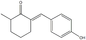 2-(4-hydroxybenzylidene)-6-methylcyclohexanone Struktur