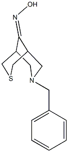 7-benzyl-3-thia-7-azabicyclo[3.3.1]nonan-9-one oxime Struktur