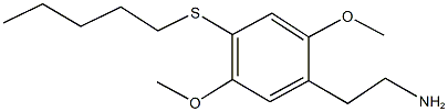 2-[2,5-dimethoxy-4-(pentylsulfanyl)phenyl]ethanamine Struktur