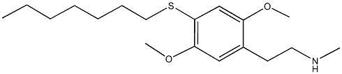 N-{2-[4-(heptylsulfanyl)-2,5-dimethoxyphenyl]ethyl}-N-methylamine Struktur