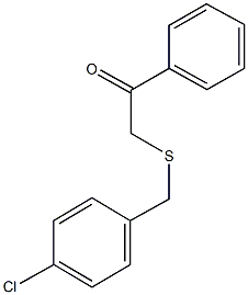 2-[(4-chlorobenzyl)sulfanyl]-1-phenylethanone Struktur